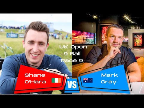 Mark Gray vs Shane O'Hara | 9 Ball | Race to 9 | Main-Winner-Round 1 | 2018 UK Open Day 1