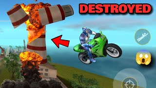 Rope Hero Destroying Light House Building in Rope Hero Vice Town Game || Classic Gamerz