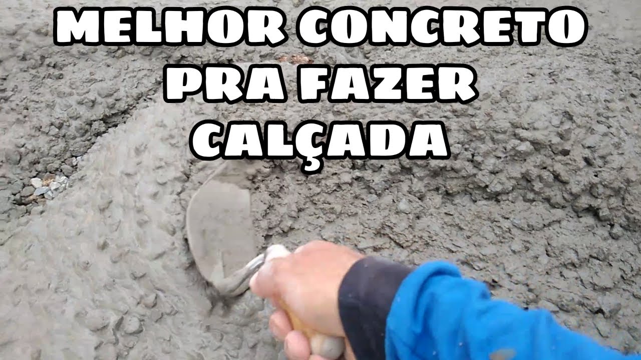 TRAÇO  DE CONCRETO PARA CALÇADA