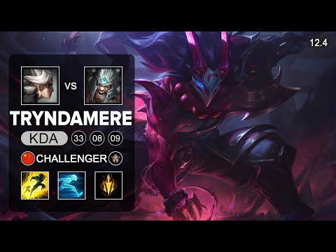 Tryndamere Top vs Camille - CN Challenger - Season 12 Patch 12.4