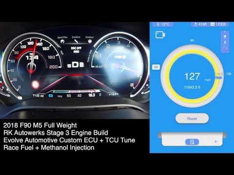 Evolve 1000BHP Stage 3 F90 M5 100-200kph 60-130mph Dragy Runs