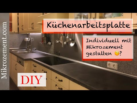 Küchenarbeitsplatte aus Mikrozement | Beton DIY