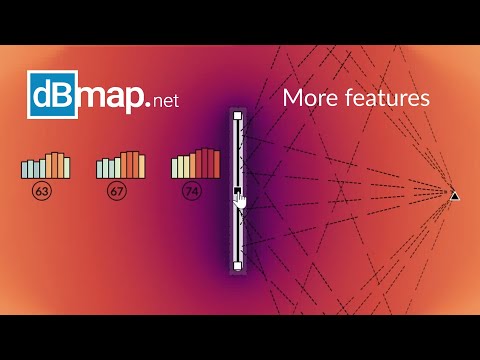 More features of dBmap.net Noise Mapping Tool