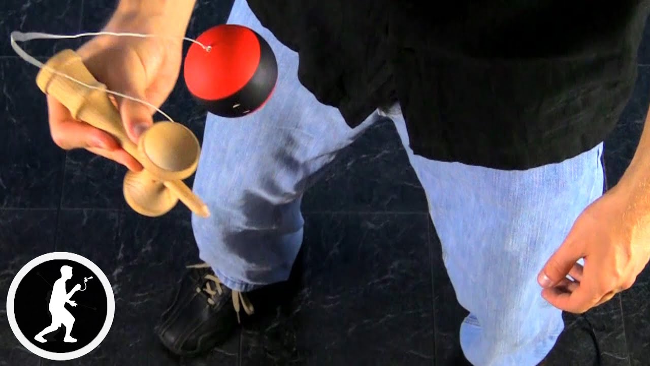 Big Cup Kendama Trick with Catching Techniques