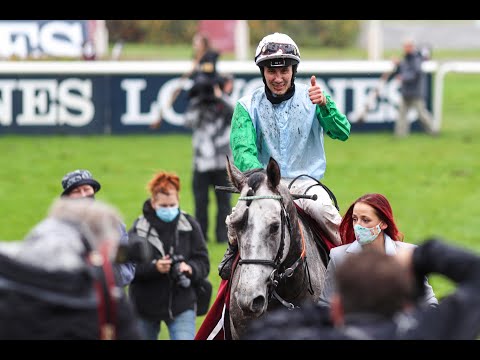 Interview mit Jockey B. Murzabayev nach dem Sieg von QUIAN im Comer Group International (Gr. 2)