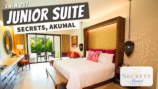 Junior Suite Swim Out (Preferred Club) | Secrets Akumal Riviera Maya | Full Walkthrough Room Tour 4K