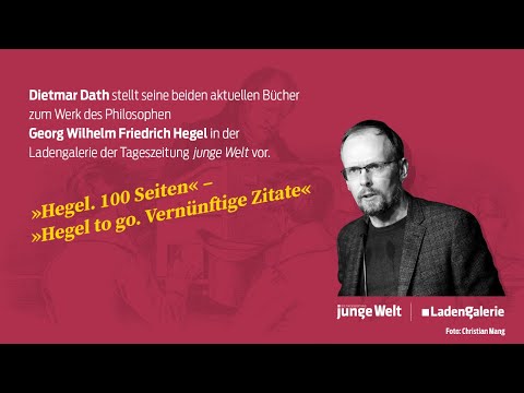 Dietmar Dath: »Hegel. 100 Seiten« – »Hegel to go. Vernünftige Zitate«