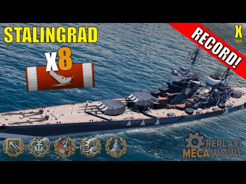 Stalingrad 8 Kills & 208k Damage | World of Warships Gameplay