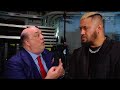 Solo Sikoa Confronts Paul Heyman WWE SmackDown 6 28 2024