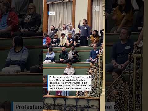 Bill 60 passes as protesters chant 'people over profit'