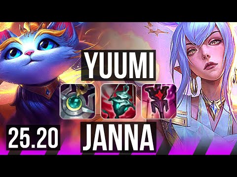 YUUMI & Twitch vs JANNA & Aphelios (SUP) | 1/1/30 | KR Master | 25.20