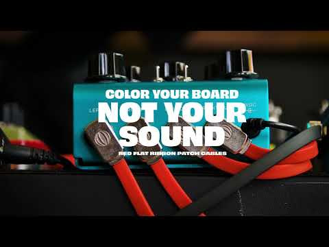 Ernie Ball: Flat Ribbon Patch Cables in Red