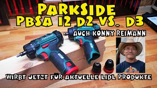Lidl - PARKSIDE® Akku Bohrschrauber PBSA 12 D2 - Vorstellung, Einsatz, Vergleich zum D3 und C2