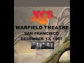Yes Live: Warfield Theatre, San Francisco, Ca. 12/13/1997/Rare Steve Howe Solo "Bareback"/AYAI Goof