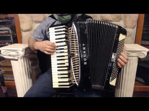 4756 - Black Sonola Sonart Symphony Artist C. 60 Piano Accordion LMM 41 120 $2999