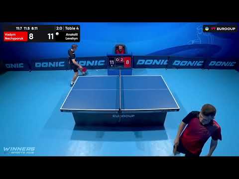 13:40 Vadym Nechyporuk - Anatolii Levshyn 10.09.2023 TT Euro.Cup Ukraine  Star.  TABLE 4