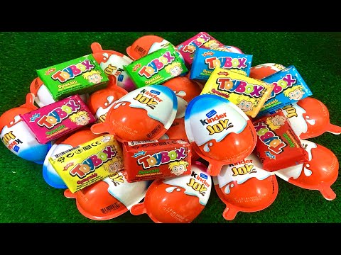 A Lot Of Kinder Surprise Egg And Toy Box Opening - ASMR