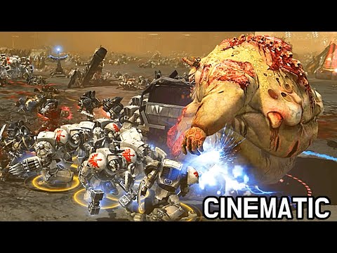 Deathwing Terminators vs Great Unclean One - Warhammer 40K: Dawn of War 2: Retribution, Astartes Mod