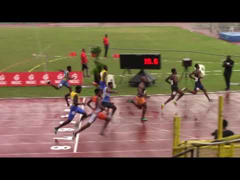 100m men semis at TTO SENIOR CHAMPS 2019.