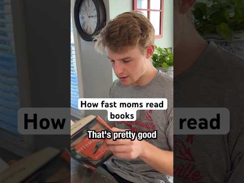 How fast moms read books