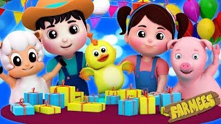 Happy Birthday Song | Party Song | Nursery Rhymes Farmees | Kids Songs
