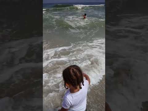 Khalil at the Beach with Hanif