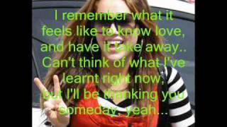The Driveway- Miley Cyrus (lyrics on screen)