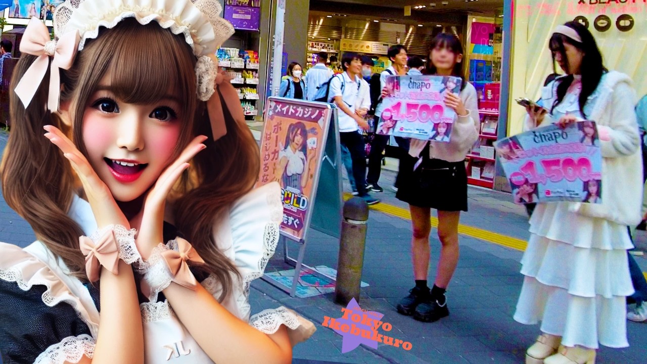 Want to go to Ikebukuro, Tokyo? 🐶💖 4K Nonstop 1 Hour