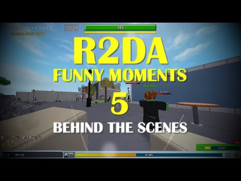 ROBLOX R2DA Funny Moments (Behind the Scenes) - Fly Hacker, Grenade Hitbox, Heli & Train Fail!