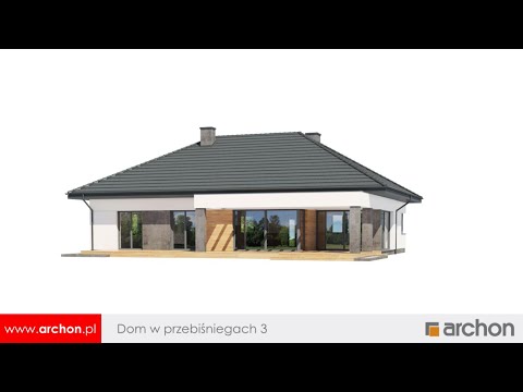 Dom w przebiśniegach 3 - Efektowna parterówka I ARCHON+ Projekty Domów