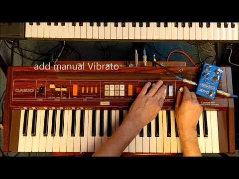 Casiotone 403 & Joyo "Aquarius" Delay/Looper Pedal Demo
