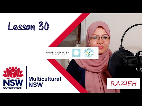 Learn Hazaragi language with Razieh Lesson 30