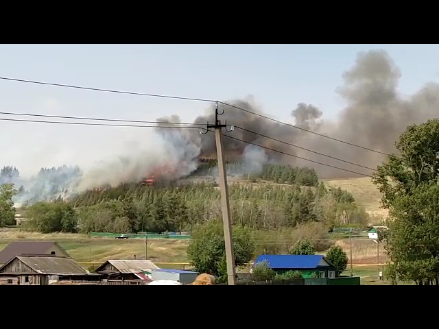 Азнакай районының Митрәй авылында коры үлән янган