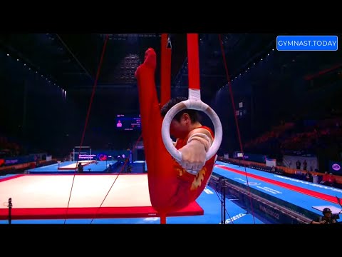 Top 3 in Men's Still Rings Final - 2022 Liverpool 51st Gymnastics World Championships