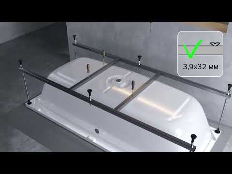 Установка акриловой ванны Am.Pm