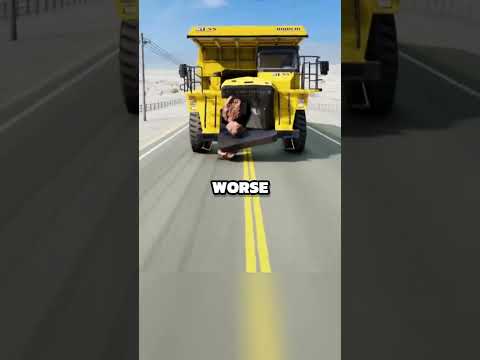 Giant dump trucks are not to be messed with