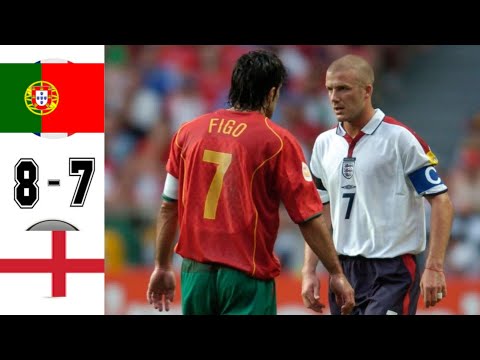 England 2-2 (5 × 6) Portugal (Beckham, Figo, Rui Costa) ●UEFA Euro 2004 Extended Goals & Highlights
