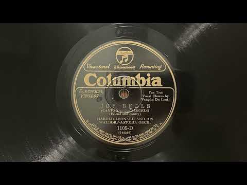 Joy Bells - Harold Leonard and His Waldorf-Astoria Orch - 1927