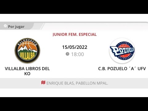 Junior fem A VILLALBA LIBROS DEL KO - CB POZUELO