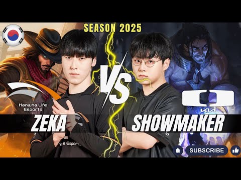 HLE Zeka TWISTED FATE vs DK ShowMaker SYLAS Mid - Patch 25.24 KR Ranked | lolrec