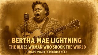 The Blues Woman Who Shook the World| Bertha Mae Lightning (1952 Lost Blues Tape - Rare Female Blues)