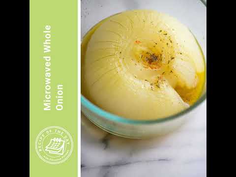Microwaved Whole Onion