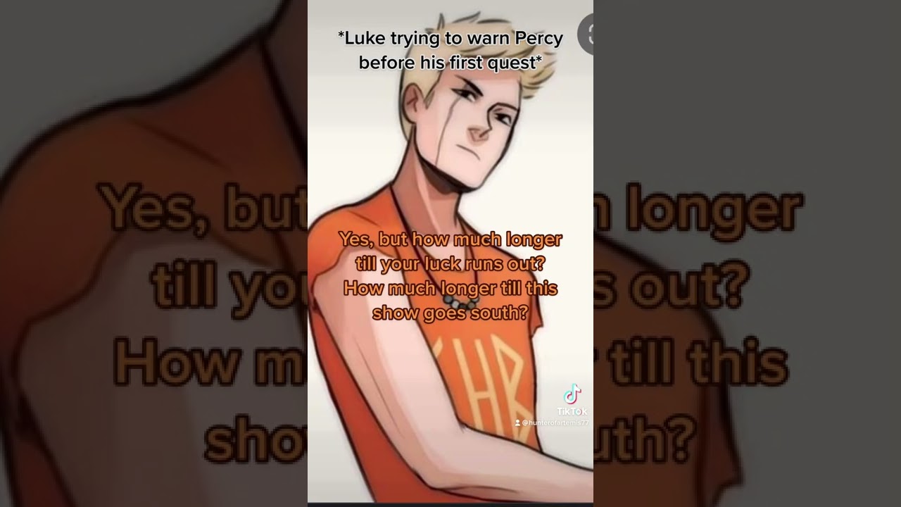 What does Luke give to Percy for his quest?