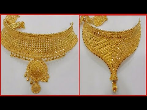 Malabar Gold Choker Necklace Designs 2024 www.alhudapk