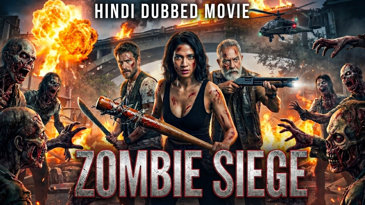 ZOMBIE SIEGE - Hollywood Hindi Dubbed Movie | Superhit Zombie Horror Full Hindi Movie | Free Movies