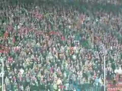 Kibice Wisły podczas meczu z Odrą (22.03.2008 r.)