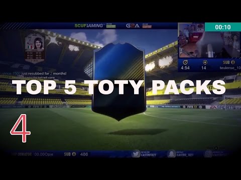 OMFG TOTY RONALDO AND MESSI IN THE SAME PACK TOP 5!!!! 1-12-17