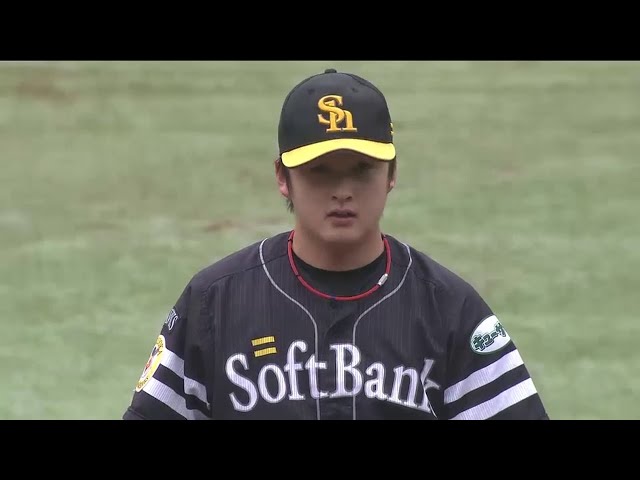 【5回裏】開幕ローテーション入りへ猛アピール!! ホークス・飯田 2者連続三振!! 2015/3/8 M-H