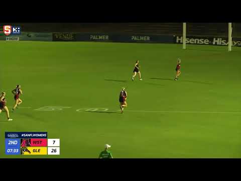 Rd 6 SANFLW Snapshot - West's Zoe Venning kicks a great solo goal