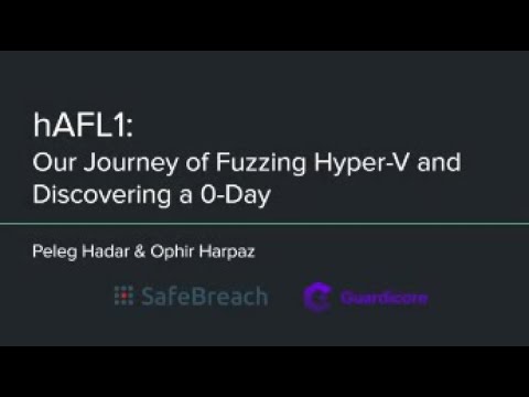 hAFL1: Our Journey of Fuzzing Hyper-V and Discovering a 0-Day